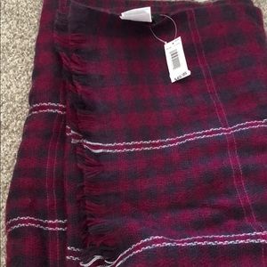 Purple flannel banana republic scarf